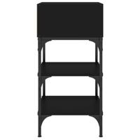 Nachtkastjes 2 st 35x34,5x70 cm bewerkt hout zwart - thumbnail