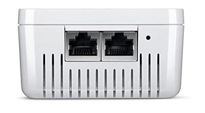 Devolo WiFi Repeater+ AC Dual WLAN-versterker met stopcontact (compatibel met alle routers, 1200 Mbit/s, 2 x LAN-poorten, AP-modus, toegangspunt), wit