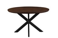 Livingfurn Ronde Eettafel 'Jesper' Mangohout, 130cm, kleur Bruin - thumbnail