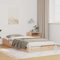 Bedframe Bruin 90 x 210 cm Massief grenenhout - thumbnail