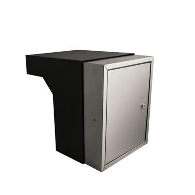 Stoer! Doorvoerkast Berlijn 40-55 Zwart/Inox - 45004230