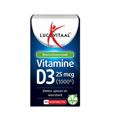 Lucovitaal Vitamine D3 25mcg Kauwtabletten