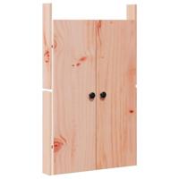 VidaXL Keukendeur 2 pcs bruin 50 x 9 x 82 cm massief douglas - thumbnail