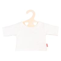 Heless Poppen t-shirt wit op kledinghanger, maat 28-35 cm - thumbnail