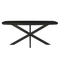 Jesper Danish Oval Black 180cm-13865 - thumbnail