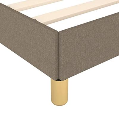 Bedframe zonder matras 80x200 cm stof taupe