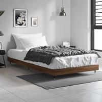 Bedframe bewerkt hout bruin eikenkleur 100x200 cm - thumbnail