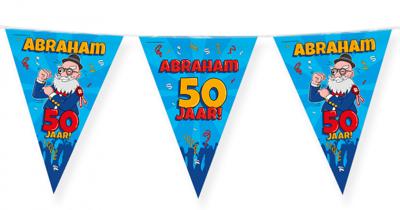 Paperdreams party vlag - abraham cartoon