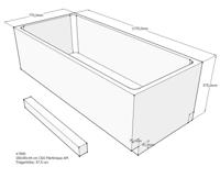 Xenz beterbad baddrager voor martinique 180x80cm - thumbnail