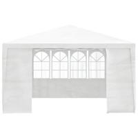Partytent met zijwanden professioneel 90 g/m 4x4 m wit - thumbnail