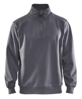 Blåkläder Sweatshirt Jersey 1/2 rits 33651048 | Grijs | Maat XS - 7330509388907 - thumbnail