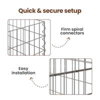 VidaXL Vierkante composter 100 x 100 x 50 cm ijzer - thumbnail