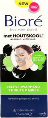 Biore Masker Houtskool 1 Minuut Zelfverwarmend Biore Masker Houtskool 1 Minuut Zelfverwarmend
