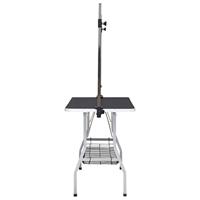 Hondentrimtafel verstelbaar met 2 lussen en opbergschap - thumbnail