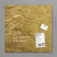 Sigel SI-GL262 Glasmagneetbord Artverum 480x480x15mm Goud Metallic - thumbnail