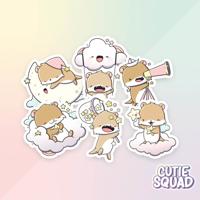 CutieSquad Stickerset - Cloudy Otters - thumbnail
