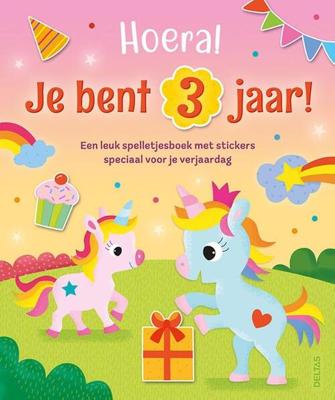 Deltas Hoera! je bent 3 jaar! eenhoorns