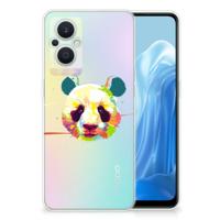 OPPO Reno8 Lite Telefoonhoesje met Naam Panda Color - thumbnail