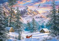 Selecta Castorland legpuzzel mountain christmas, 1000st. - thumbnail