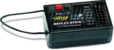 Carson Modellsport Reflex Stick 2 6-kanaals ontvanger 2,4 GHz Stekkersysteem Graupner/JR Carson Modellsport Reflex Stick 2 6-kanaals ontvanger 2,4 GHz Stekkersysteem Graupner/JR
