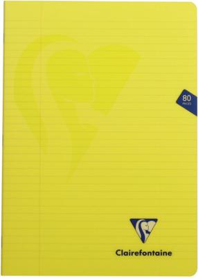 Clairefontaine schrift mimesys voor ft A4, 80 bladzijden, kaft in PP, gelijnd, geassorteerde kleuren Clairefontaine schrift mimesys voor ft A4, 80 bladzijden, kaft in PP, gelijnd, geassorteerde kleuren