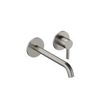 Hotbath Ace Afbouwdeel - voor wastafelmengkraan - 20cm uitloop - Geborsteld Nikkel AC105EXTGN - thumbnail