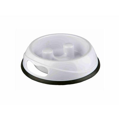 TRIXIE VOERBAK SLOW FEED KUNSTSTOF ANTI-SLIP ASSORTI 27 CM 1,5 LTR