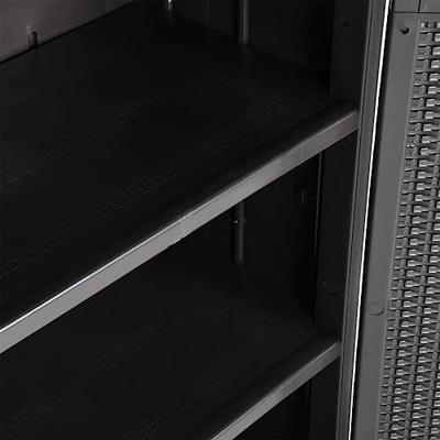 Tuinkast 65x45x172 cm PP rattan zwart