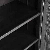 Tuinkast 65x45x172 cm PP rattan zwart - thumbnail