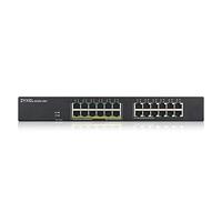 Zyxel 24-poorts Gigabit PoE-switch | Smart managed | Rekmontage | 12 PoE+-poorten met 130 Watt totaal vermogen en 2 SFP-poorten | VLAN, IGMP, QoS| Levenslange garantie [GS1900-24EP] - thumbnail