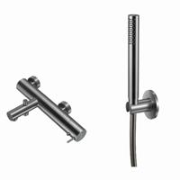 Badset Qisani Flow Opbouw Geborsteld RVS - thumbnail