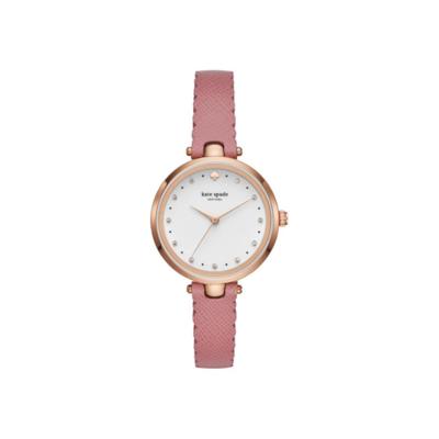 Horlogeband Kate Spade New York KSW1358 Leder Roze 12mm