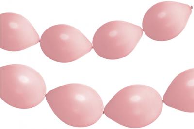 Knoopballonnen Babyroze (3m)
