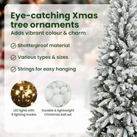 VidaXL Kunstkerstboom wit 240 cm pvc en plastic en staal en pe - thumbnail