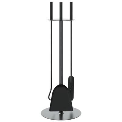 VidaXL 4-delige openhaardgereedschapset 22x59 cm staal