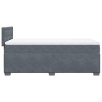 Boxspring met matras fluweel donkergrijs 80x200 cm - thumbnail