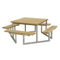 ThermoWood® Picknicktafel Vierkant Twist - thumbnail