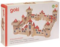 Goki houten bouwblokken kasteel, 145dlg. - thumbnail