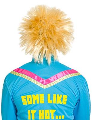 Blonde foute pruik man
