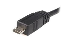 Kabel Micro USB Startech UUSBHAUB3M USB A Micro USB B Zwart - thumbnail