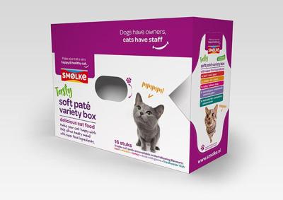 Smølke Soft Paté Variety Box combipack kattenvoer 16 x 80 gr 16 x 80 g
