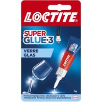 Loctite secondelijm Super Glue Glas, 3 g, op blister - thumbnail