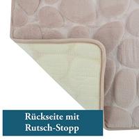 MSV Badkamerkleedje|badmat - kiezel - vloer - beige - 50 x 80cm - thumbnail