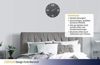 TFA Dostmann 60.3536.10 Wandklok Zendergestuurd 35 cm x 3.5 cm Antraciet - thumbnail