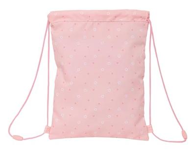Rugtas met Koordjes Safta Bunny Roze 26 x 34 x 1 cm