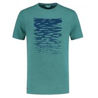 Blueloop Originals T-shirt Denimcel Ripple heren tencel groen - thumbnail