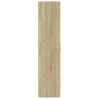 Hoge kast 40x42,5x185 cm bewerkt hout sonoma eikenkleurig - thumbnail