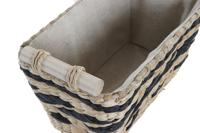 Basket spelset DKD Home Decor Grijs Natuurlijk Natuurlijke Vezel 38 x 26 x 24 cm 3 Onderdelen - thumbnail