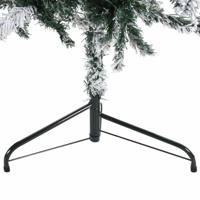Kunstkerstboom half met sneeuw smal 240 cm - thumbnail