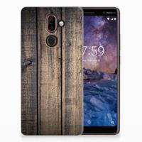 Nokia 7 Plus | Bumper Hoesje | Steigerhout - thumbnail